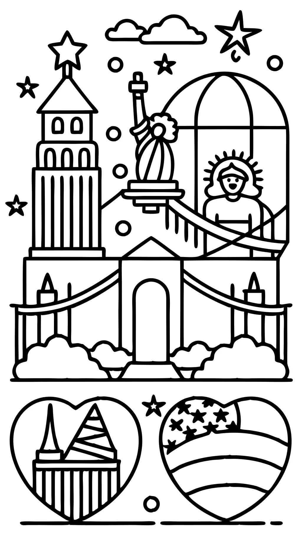 coloring pages america